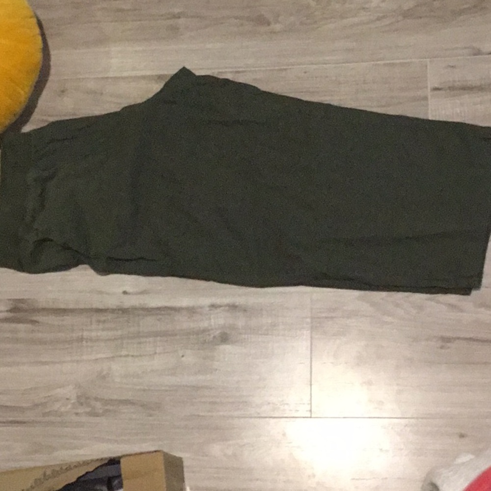 Green long shorts